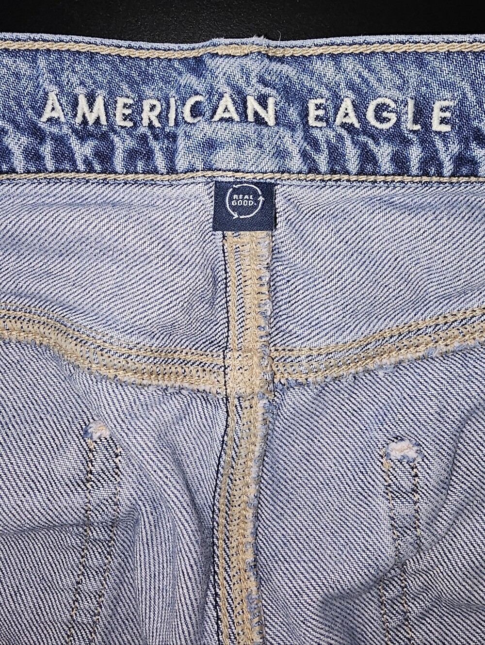 American Eagle Dreamy Drape Super Baggy High Rise Wide leg Denim Jeans - Picture 4 of 8